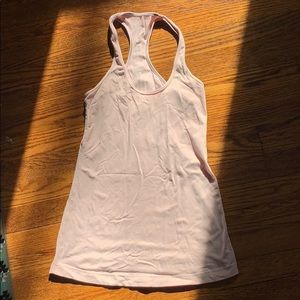 Lululemon cool racer back tank in pale pink
